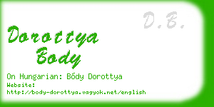 dorottya body business card